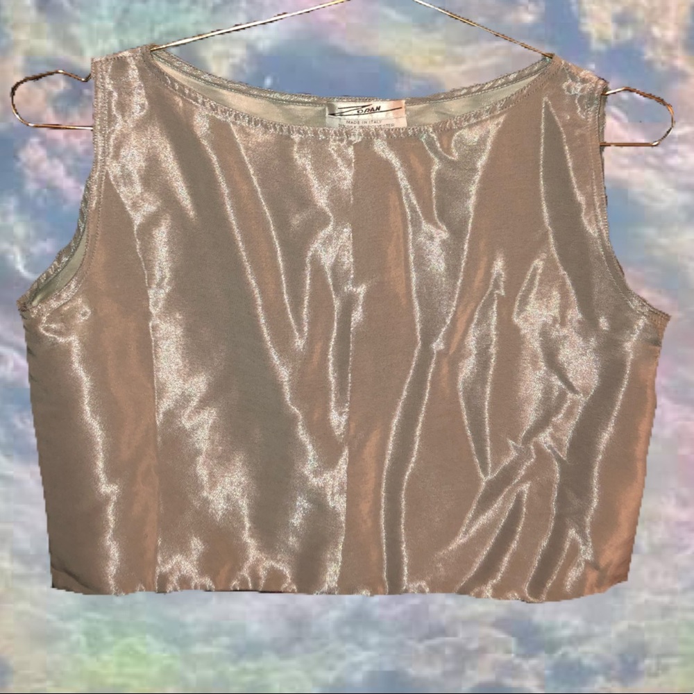 #vintage #metallic #croptop